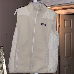 White vineyard vines Sherpa vest